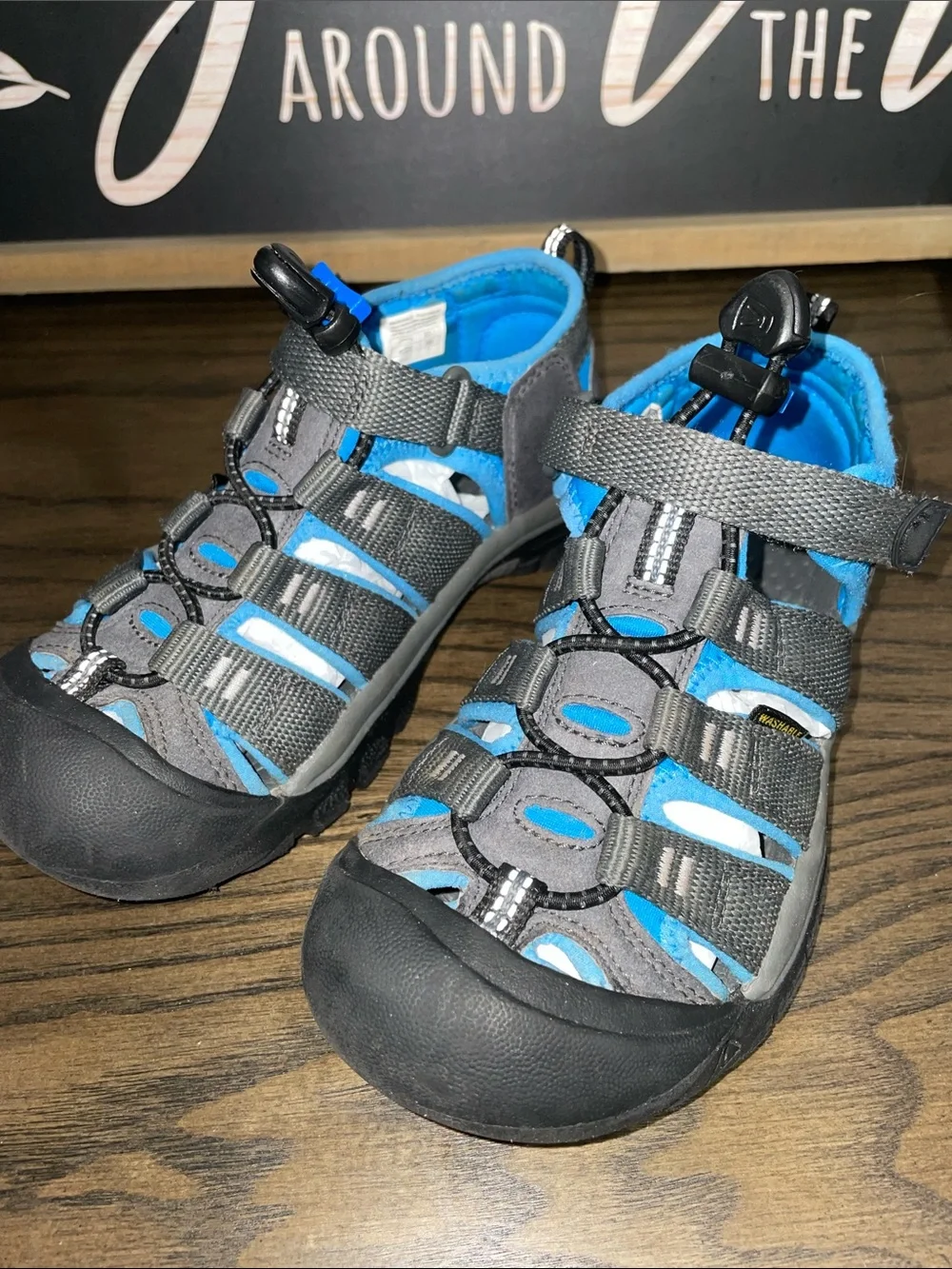 Keen Kids Toddler Boys Gray & Blue Closed-Toe Newport H2 Active Sandals Size 13